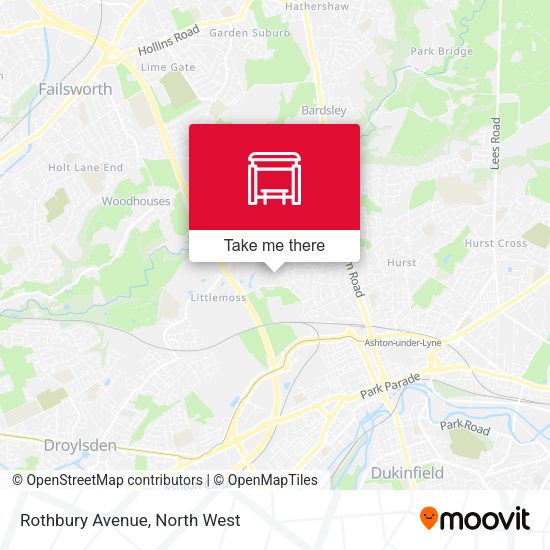 Rothbury Avenue map