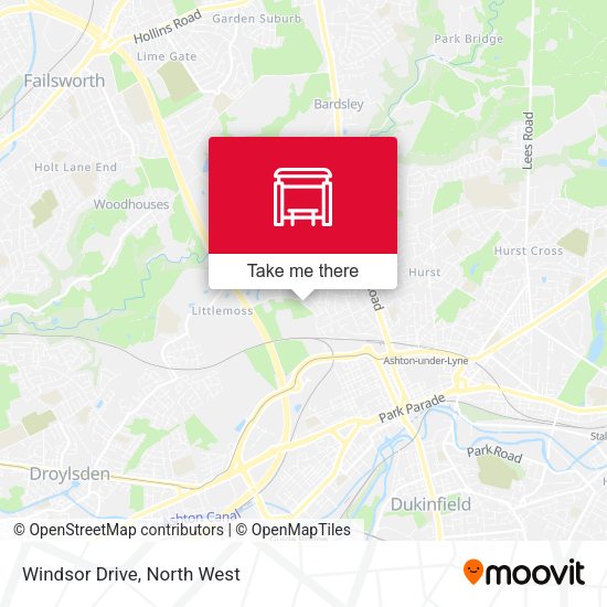 Windsor Drive map