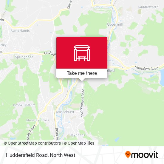 Huddersfield Road map