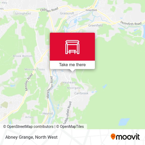 Abney Grange map