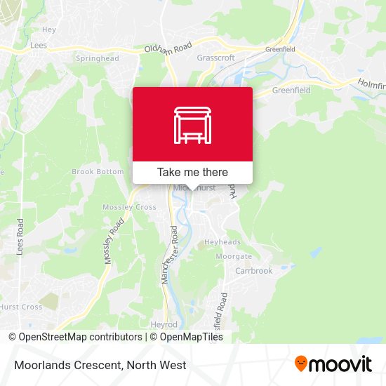 Moorlands Crescent map