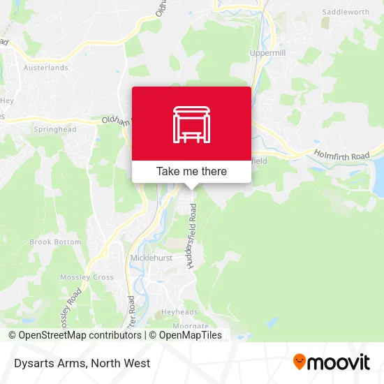 Dysarts Arms map