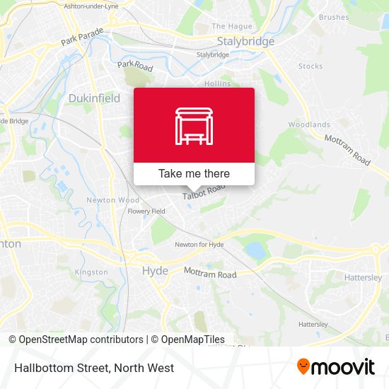 Hallbottom Street map