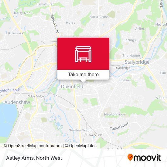 Astley Arms map