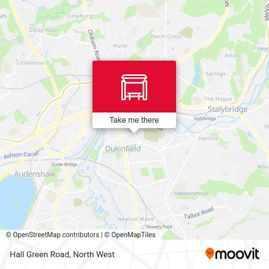 Hall Green Road map