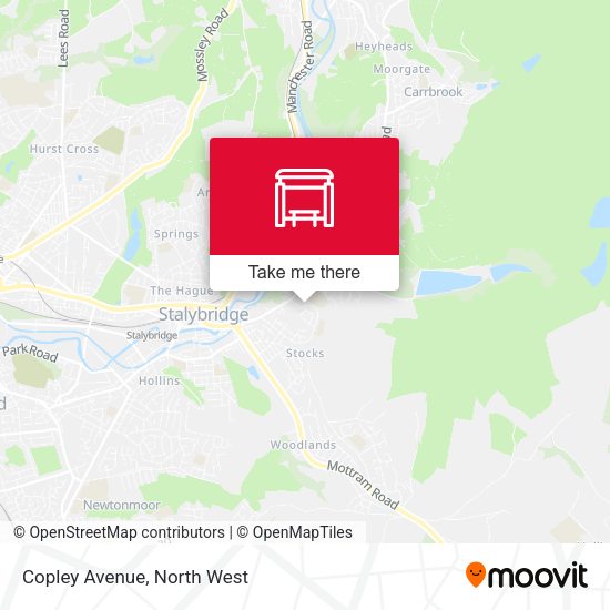 Copley Avenue map