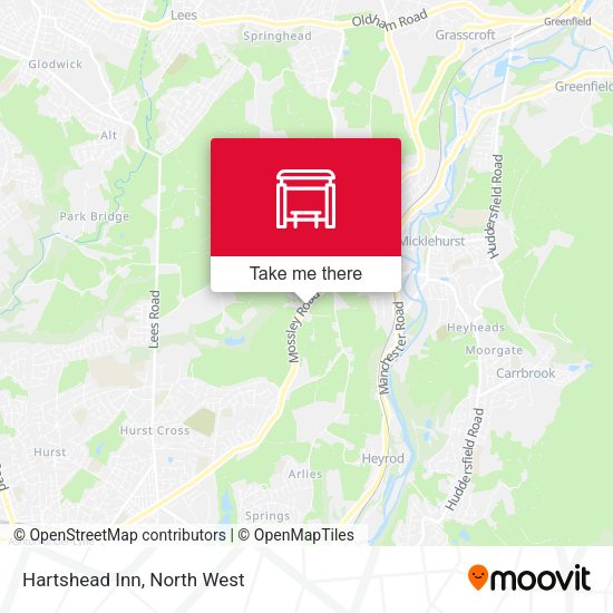 Hartshead Inn map