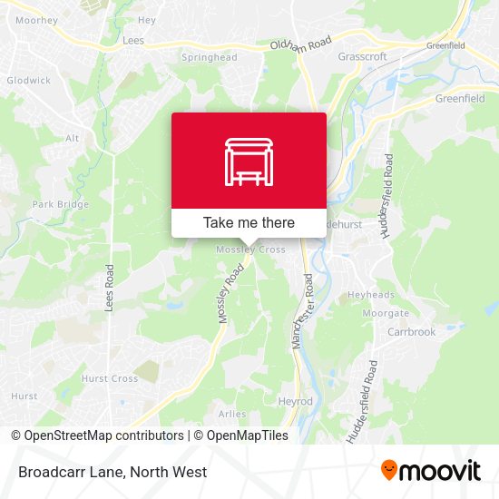 Broadcarr Lane map