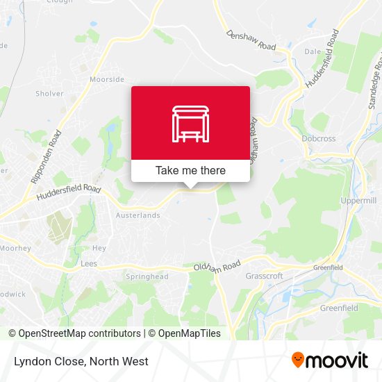 Lyndon Close map