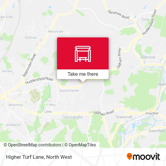 Higher Turf Lane map