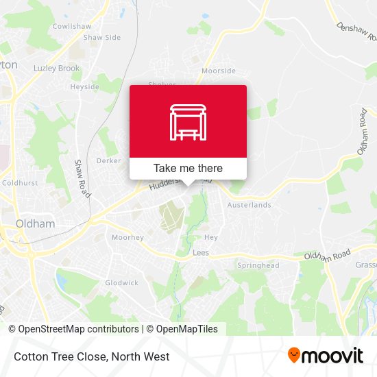 Cotton Tree Close map