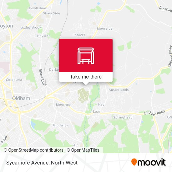 Sycamore Avenue map