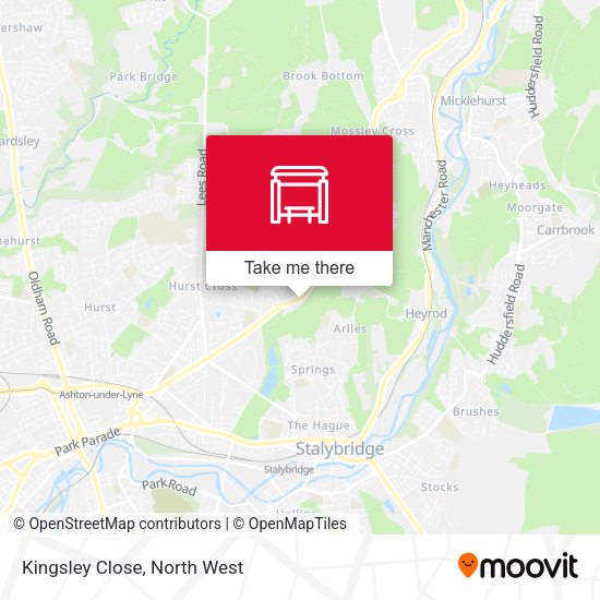 Kingsley Close map