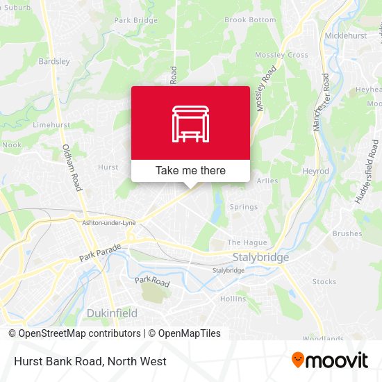 Hurst Bank Road map
