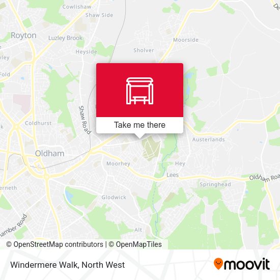 Windermere Walk map
