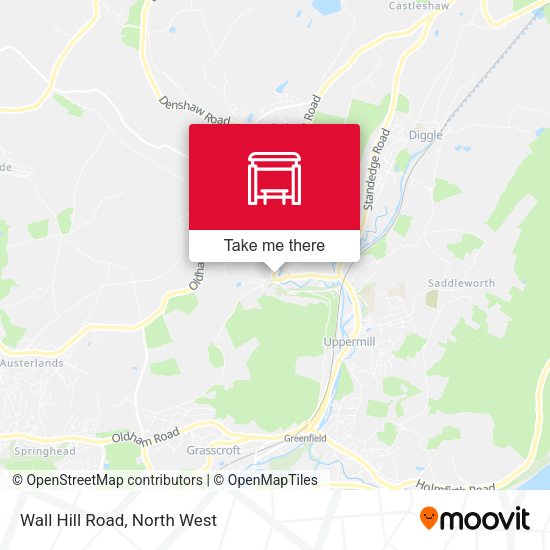 Wall Hill Road map