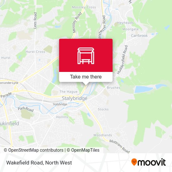 Wakefield Road map