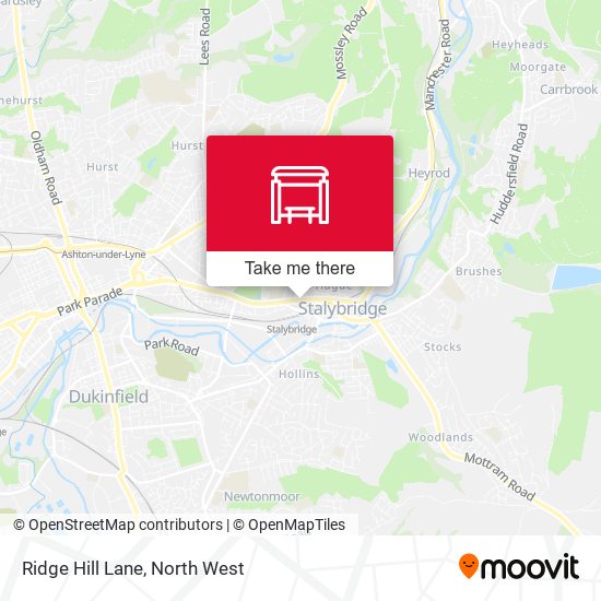 Ridge Hill Lane map