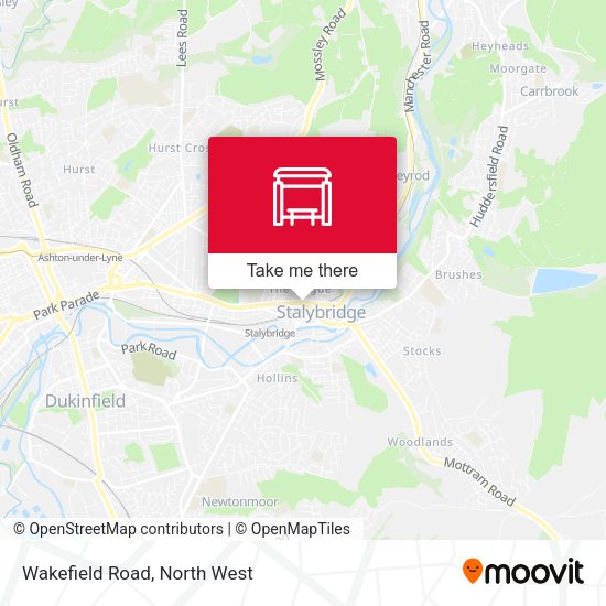 Wakefield Road map
