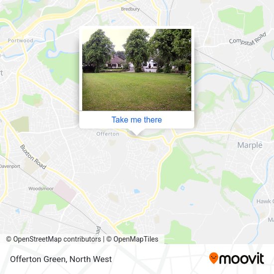 Offerton Green map