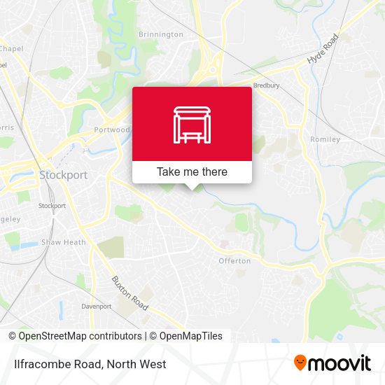 Ilfracombe Road map