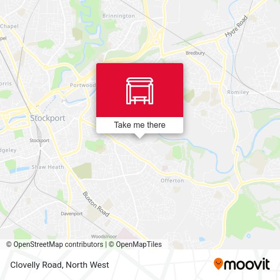 Clovelly Road map