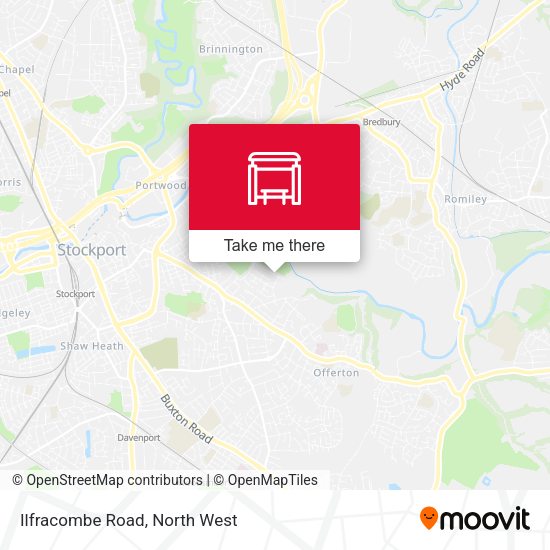 Ilfracombe Road map