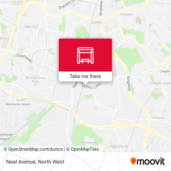 Neal Avenue map