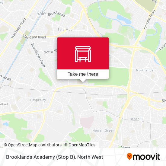 Brooklands Academy (Stop B) map