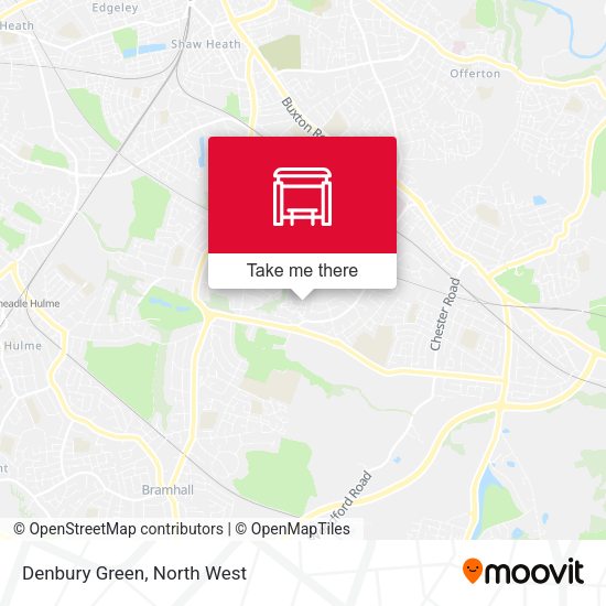 Denbury Green map