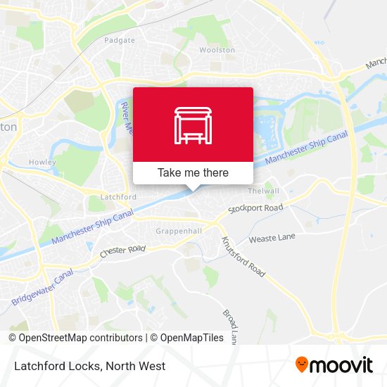 Latchford Locks map