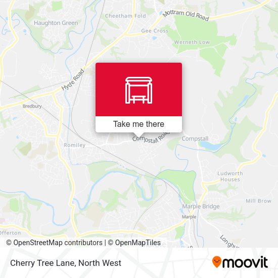 Cherry Tree Lane map