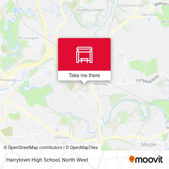 Harrytown High School map