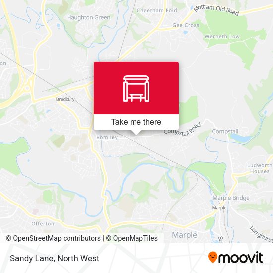 Sandy Lane map