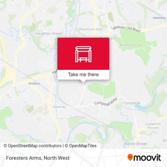 Foresters Arms map