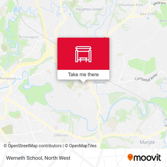 Werneth School map