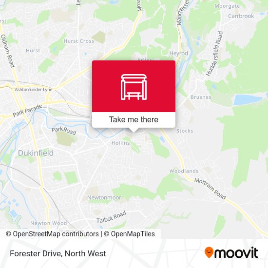 Forester Drive map