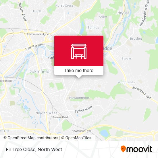 Fir Tree Close map