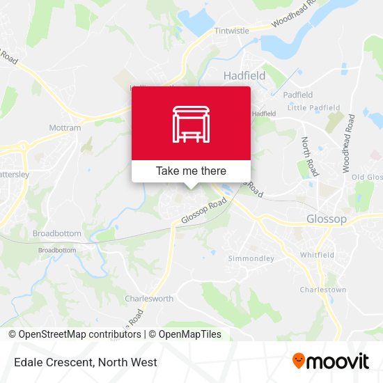 Edale Crescent map