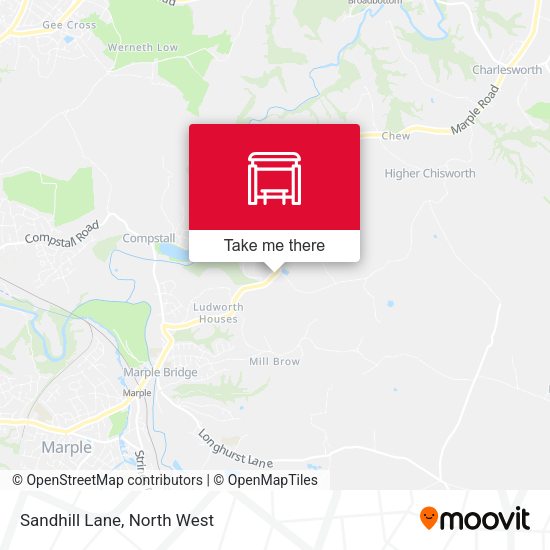 Sandhill Lane map