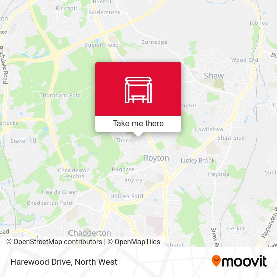 Harewood Drive map