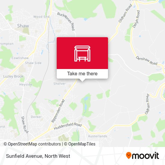 Sunfield Avenue map