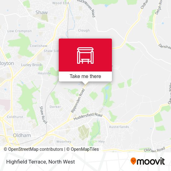 Highfield Terrace map