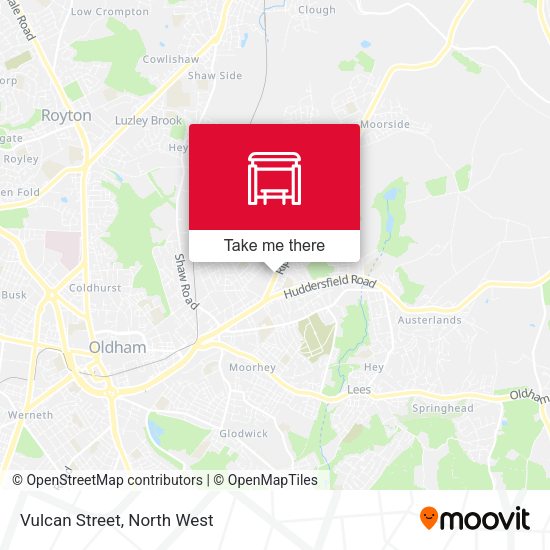 Vulcan Street map