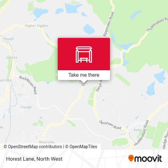 Horest Lane map