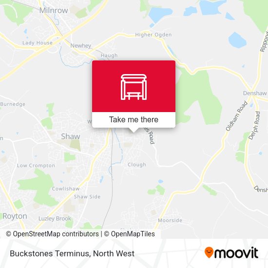 Buckstones Terminus map