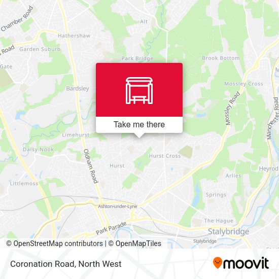 Coronation Road map