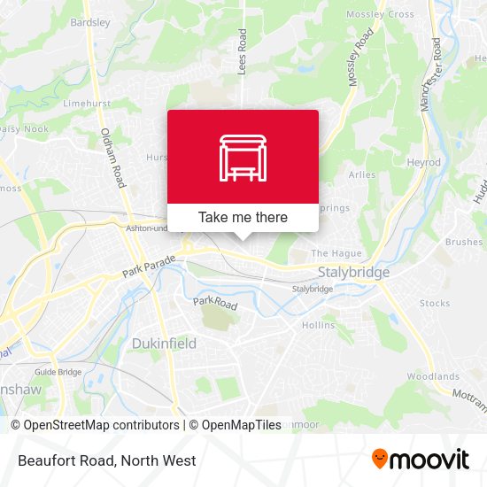 Beaufort Road map