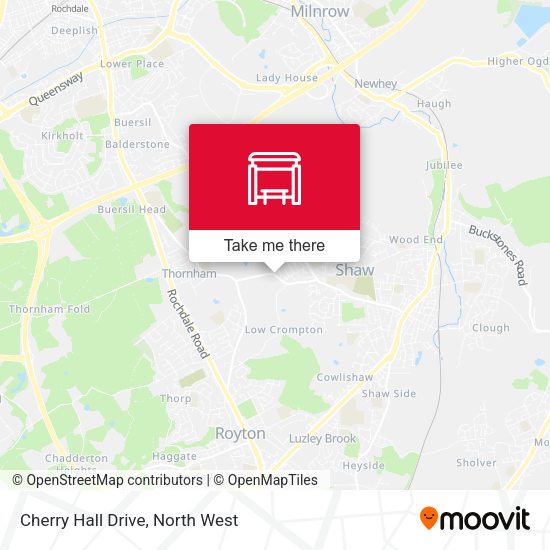 Cherry Hall Drive map