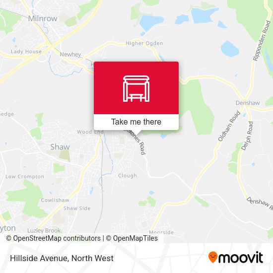 Hillside Avenue map